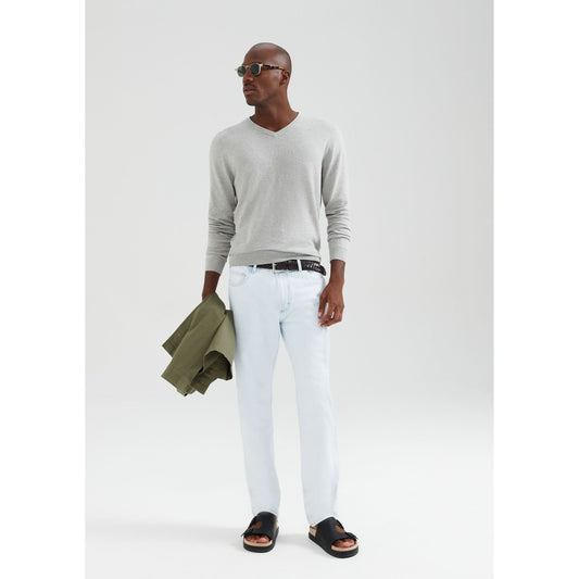 Pantaloni in denim da uomo dal taglio dritto