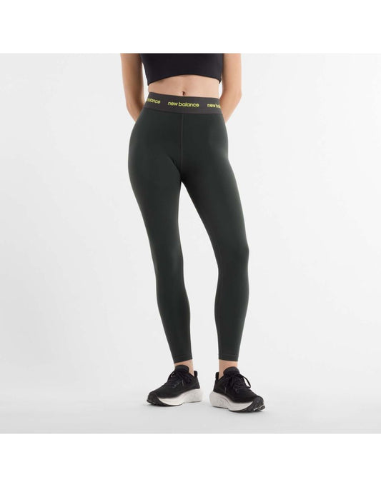 Leggings sportivi New Balance Sleek High-Rise 25" da donna in nero