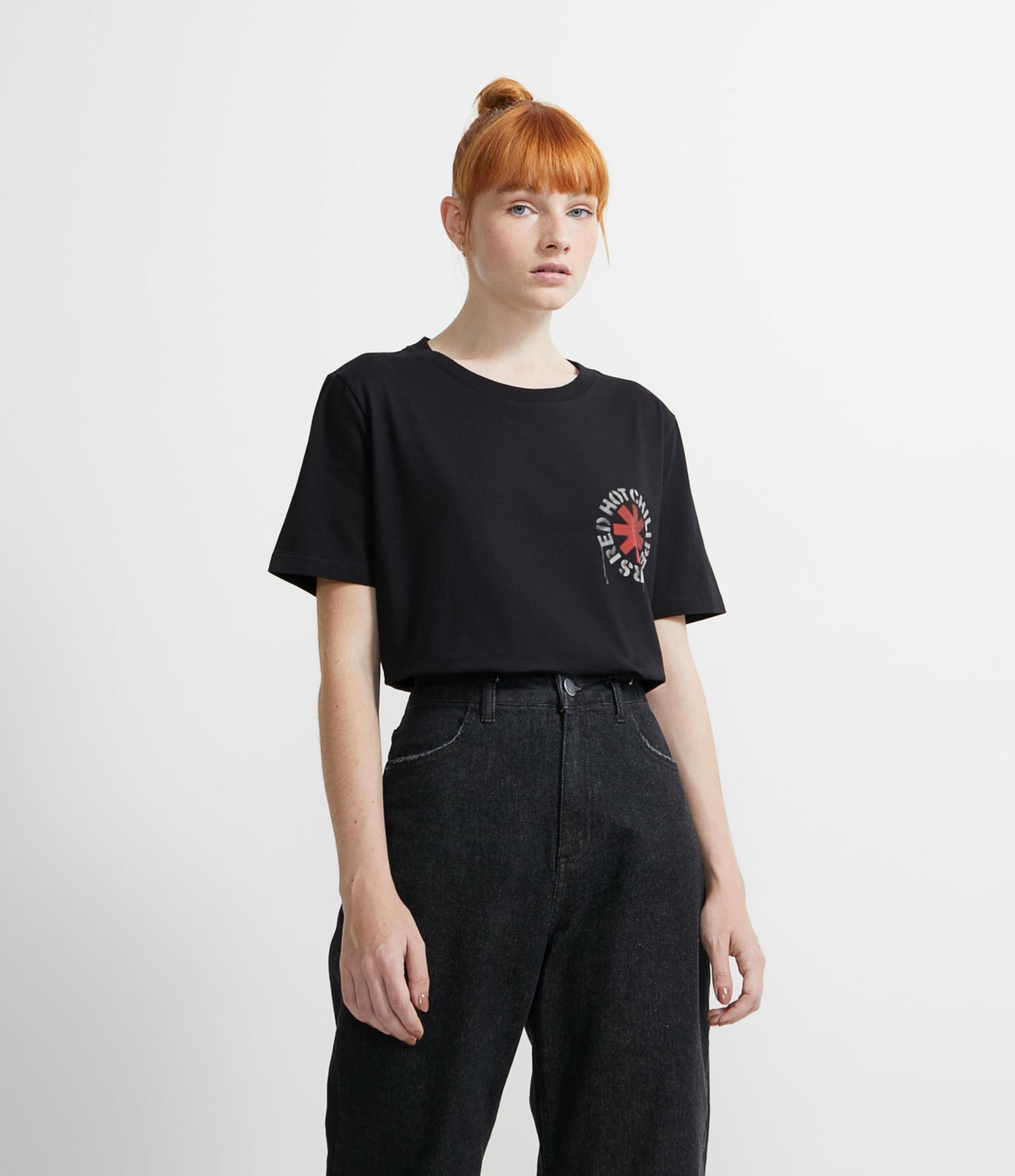 Red Hot Chili Peppers Black Short Sleeve Cotton T-Shirt