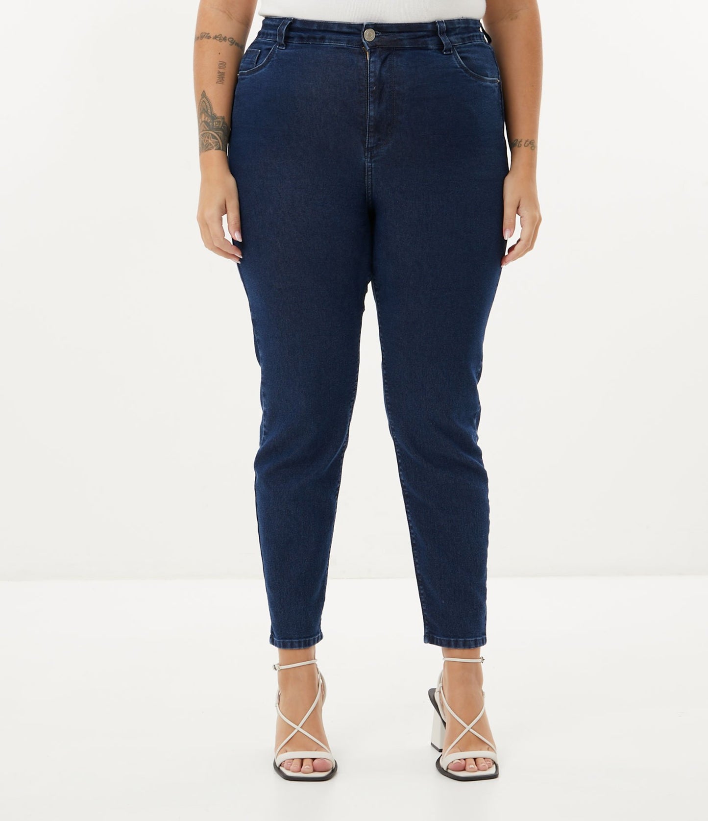 Jeans skinny push up in blu - Curve e taglie forti