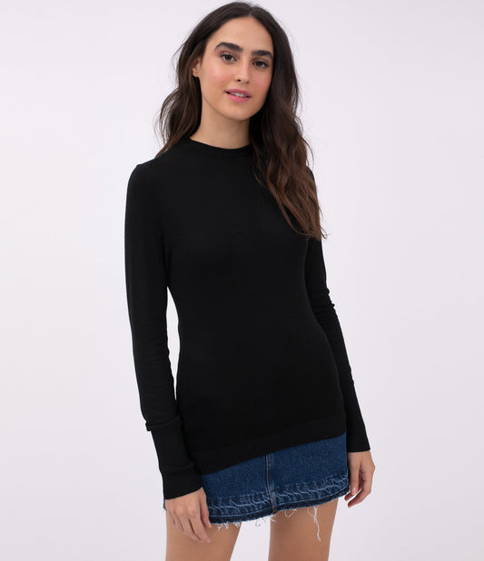 Maglione di base in maglia nera