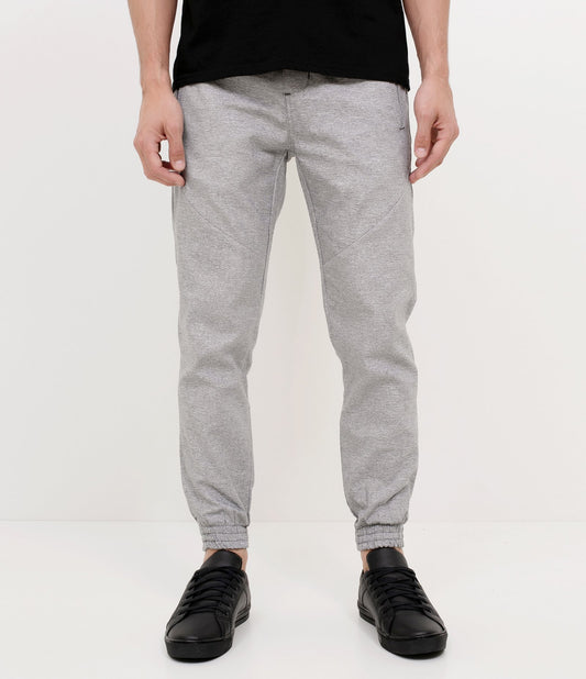 Pantaloni jogger in twill grigio