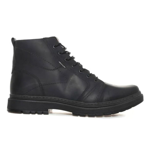 Botas con cordones de piel negras para hombre - Free Way