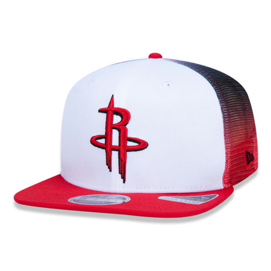 Boné exclusivo New Era - 9TWENTY Boné ajustável com aba curva, Houston Rockets NBA Edition