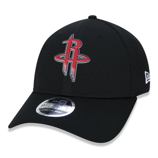 Gorra exclusiva New Era - Gorra 9FORTY Stretch Snap NBA Houston Rockets Back Half Edition