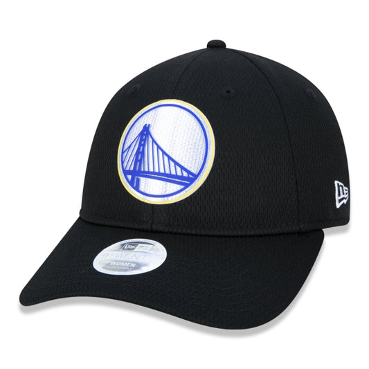 Gorra exclusiva New Era - Gorra 9TWENTY NBA Golden State Warriors Back Half Edition para mujer