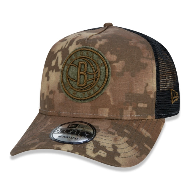 Boné exclusivo New Era - 9FORTY Brooklyn Nets NBA Digital Camo Edition Chapéu