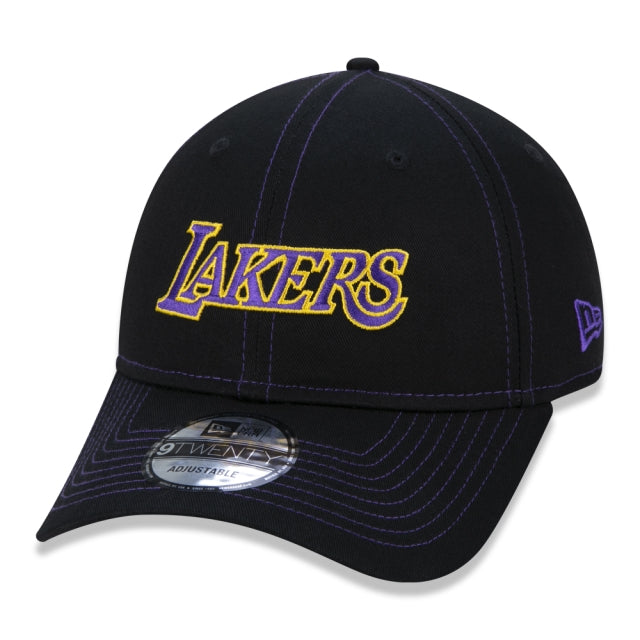 Gorra exclusiva New Era - Gorra 9TWENTY NBA Los Angeles Lakers Core Stitch Edition