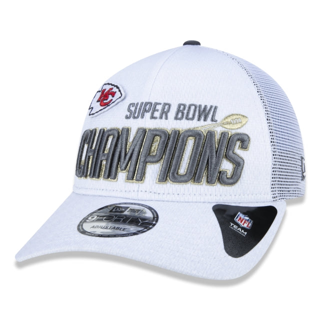 Boné exclusivo New Era - 9FORTY Kansas City Chiefs Super Bowl LIV Champions Edition Chapéu