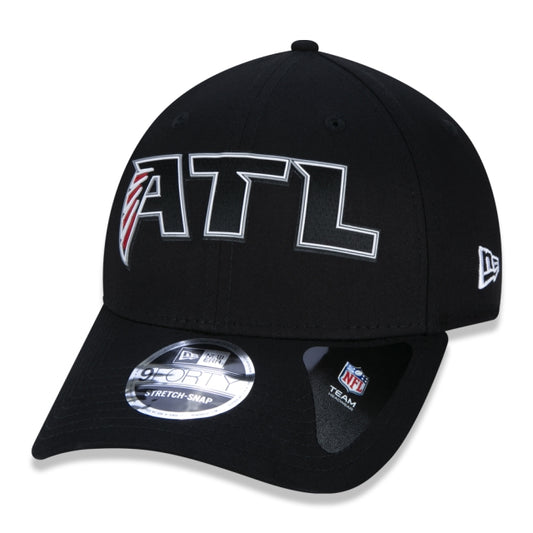 Gorra exclusiva New Era - 9FORTY Stretch Snap Gorra oficial de los Atlanta Falcons NFL Draft Edición 2020