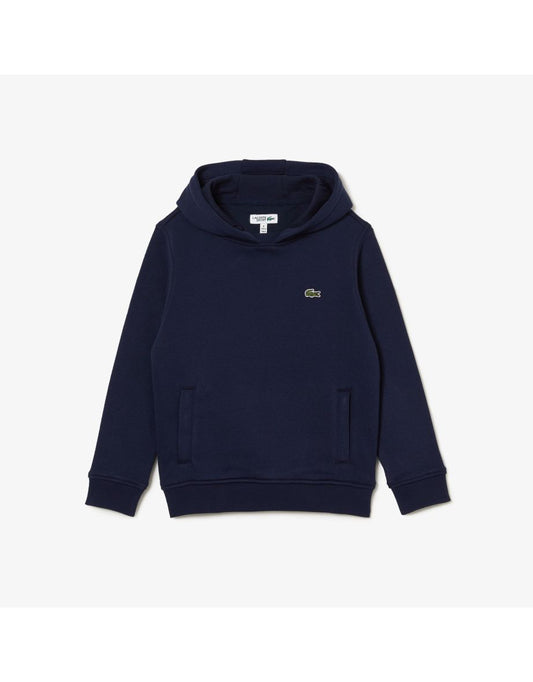 Boy's Lacoste Pullover Hoodie in Blue