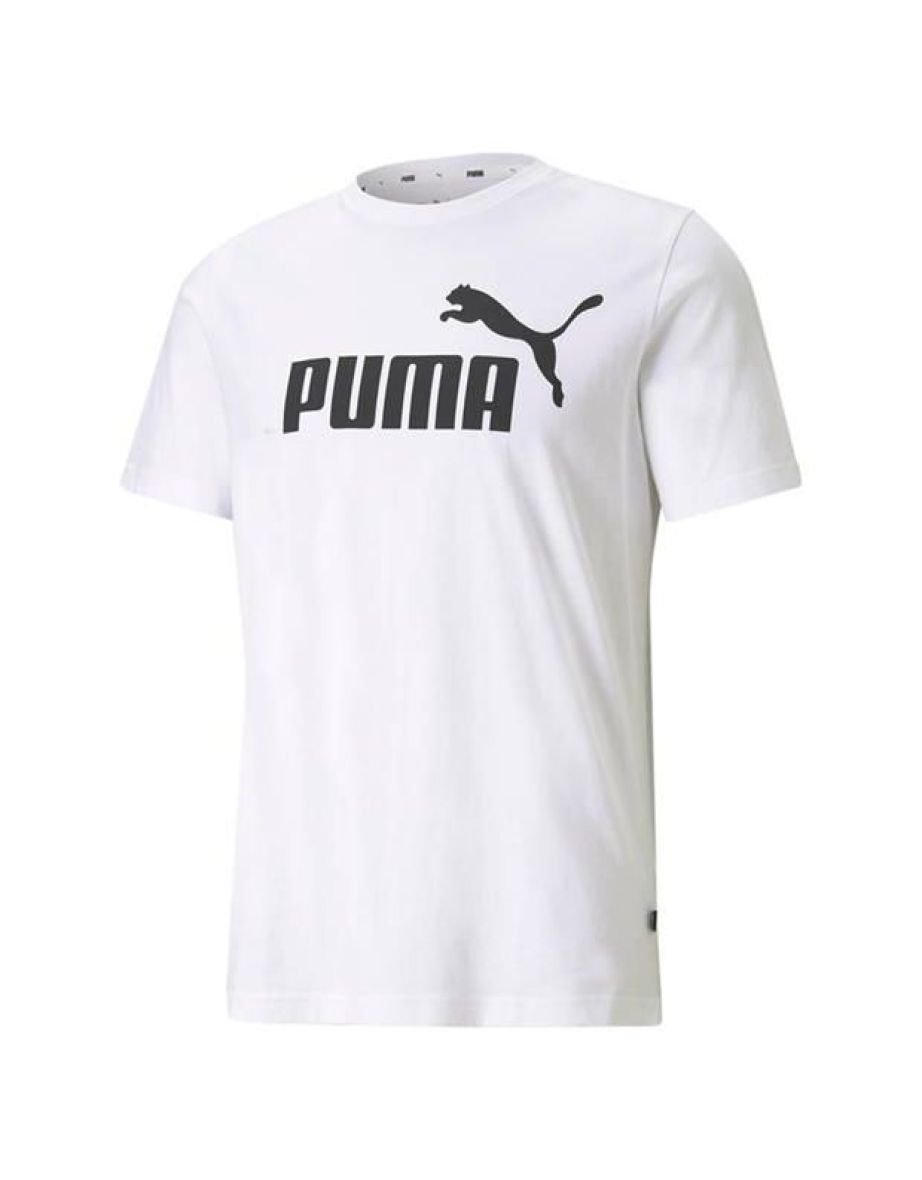 Camiseta branca masculina com logotipo da Puma