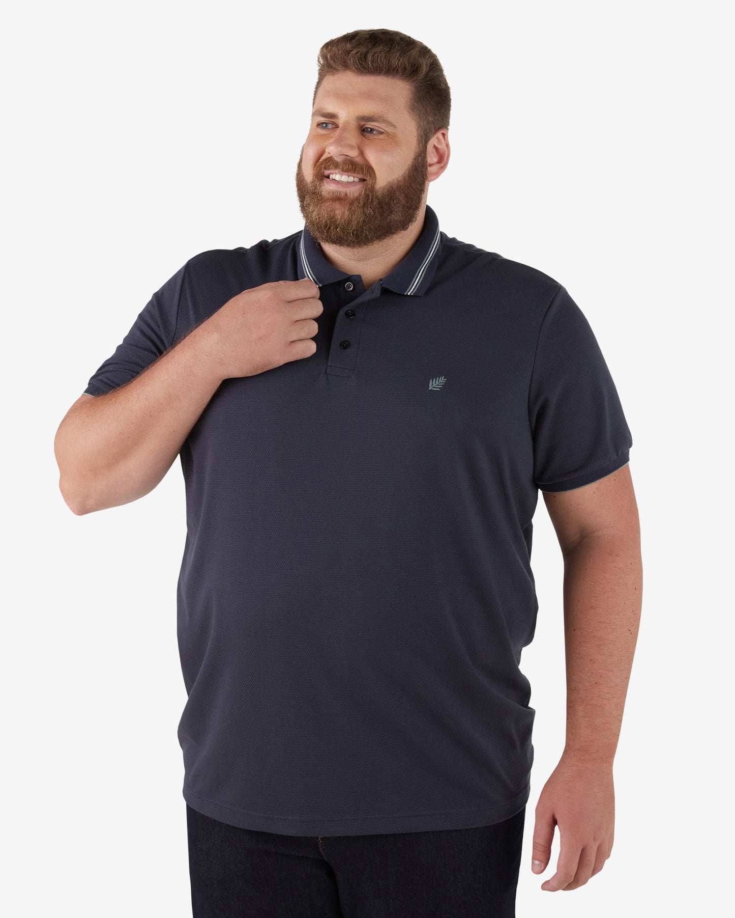 Polo uomo Plus Size Basic Blu Navy