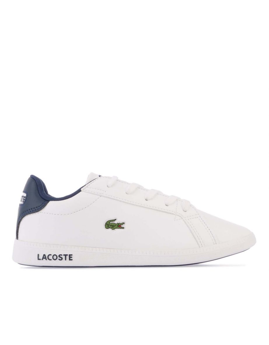 Tênis Lacoste Graduate para menino em branco