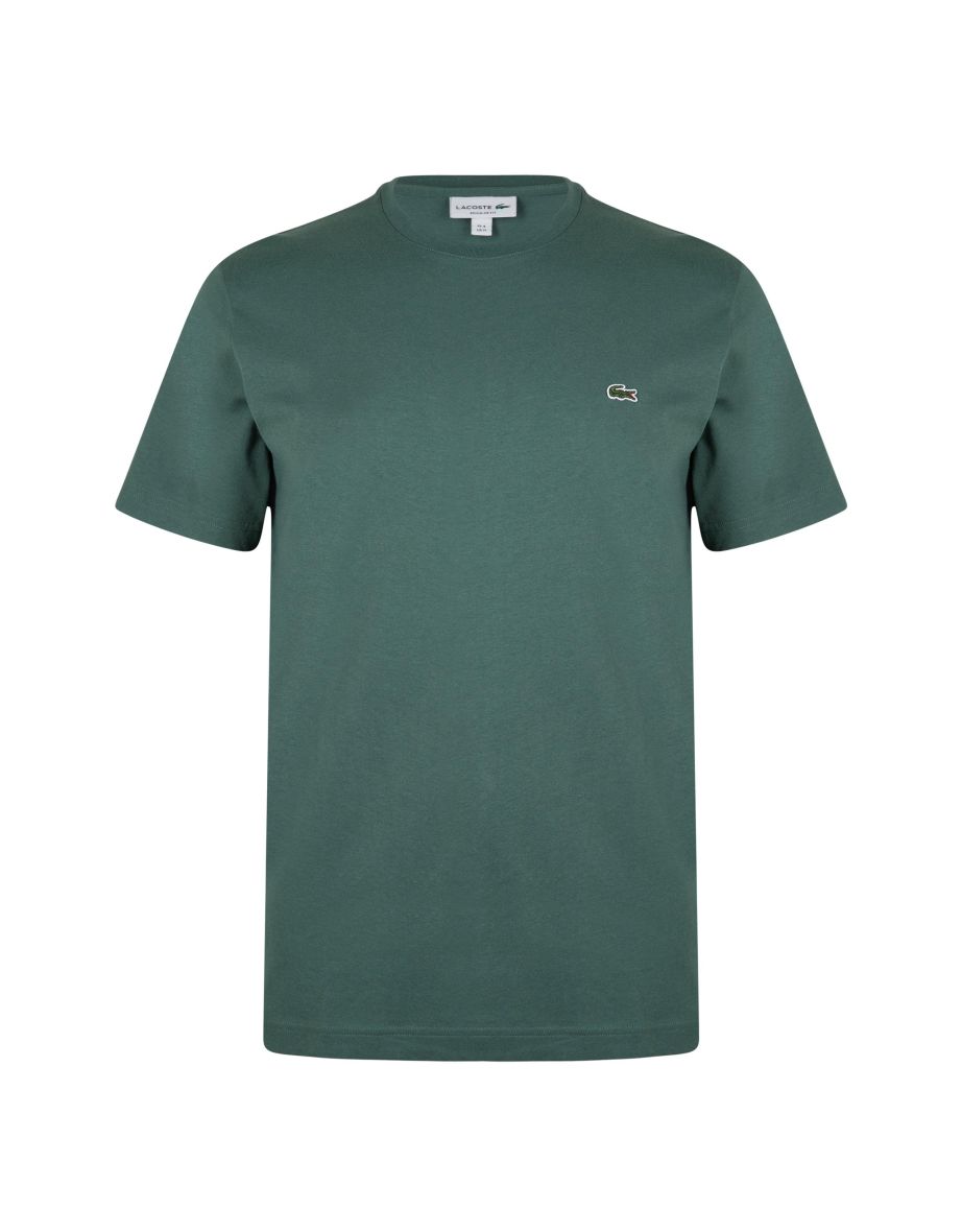 Camiseta masculina Lacoste Crewneck Pima Cotton Jersey - Verde