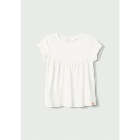Blusa de manga curta para menina pequena
