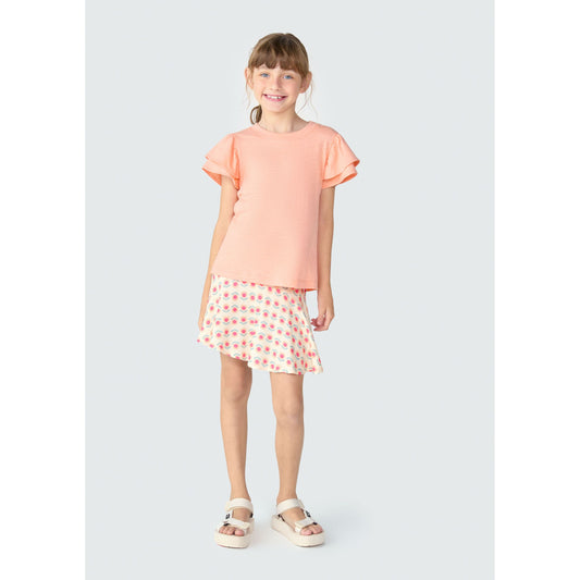 Top com babados para meninas