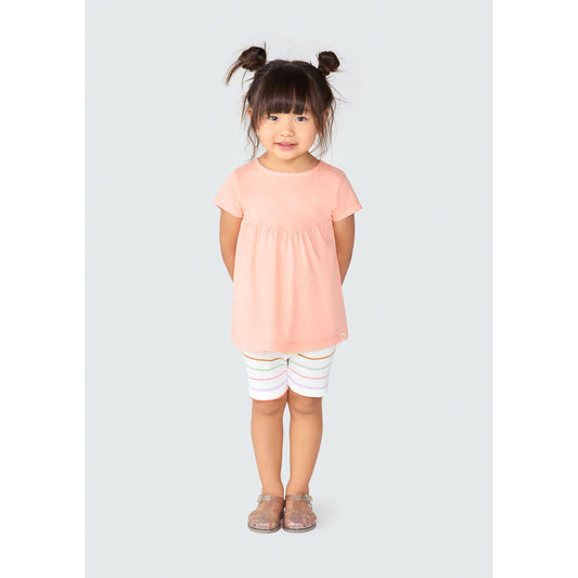 Blusa de manga curta para menina