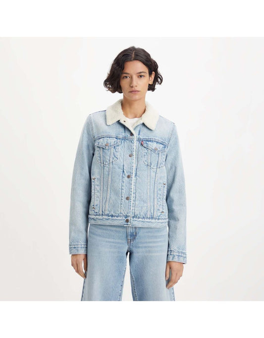 Giacca Levi's Original Sherpa Trucker da donna in blu