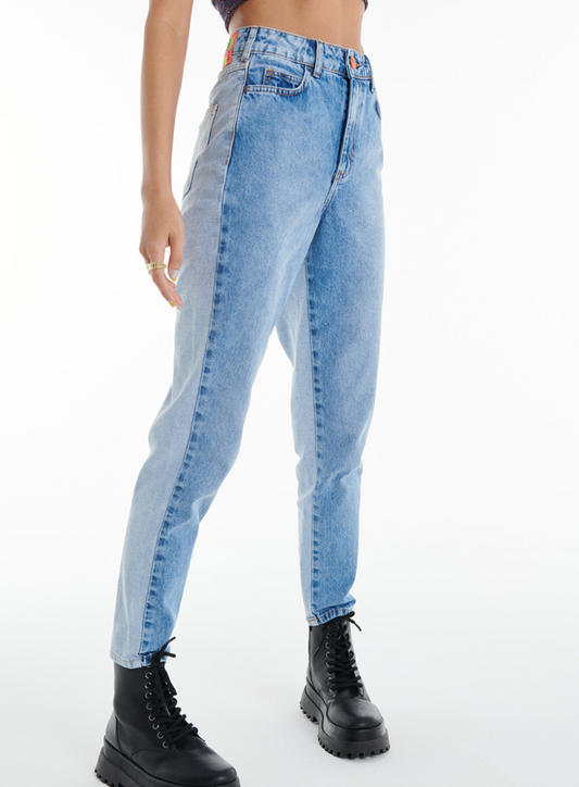 Pantaloni di jeans bicolore Bruna