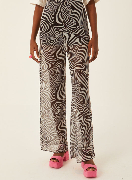 Pantaloni psichedelici in tulle CLC