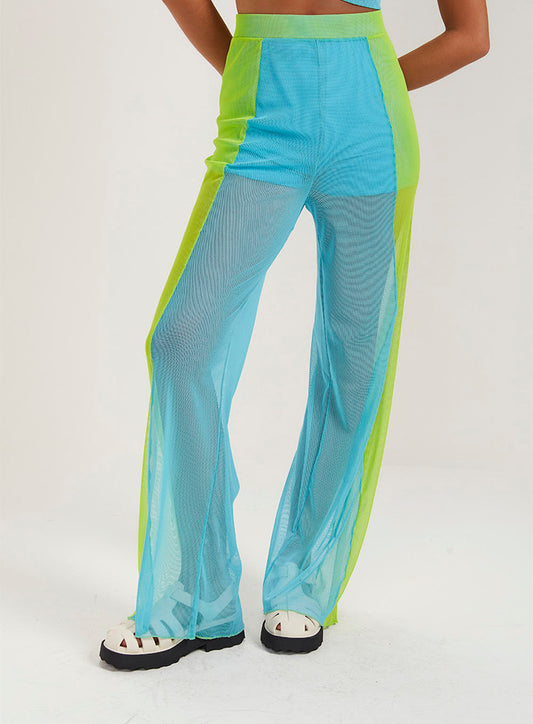 Pantaloni in tulle a doppio colore
