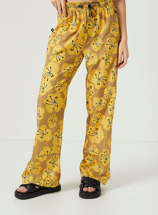 Pantaloni a gamba tesa con stampa floreale Clc