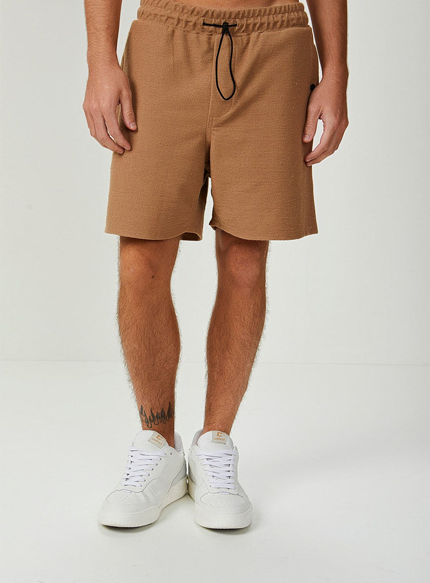 Shorts de moletom com cintura elástica CLC