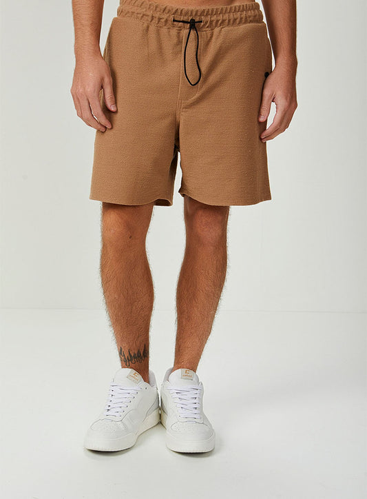 Shorts de moletom com cintura elástica CLC