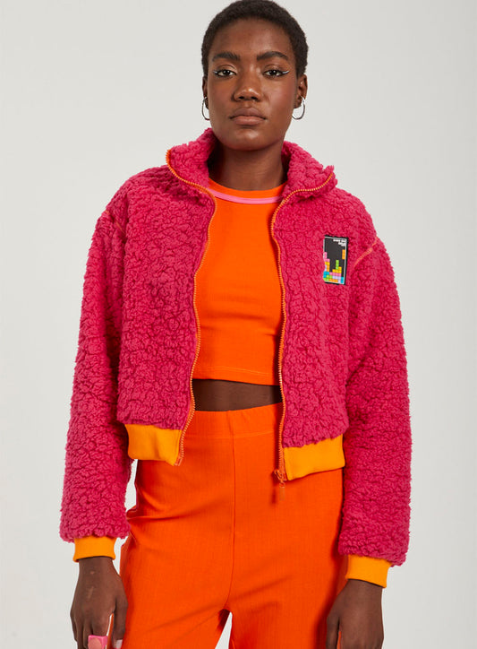 Chaqueta Sherpa Rosa CLC