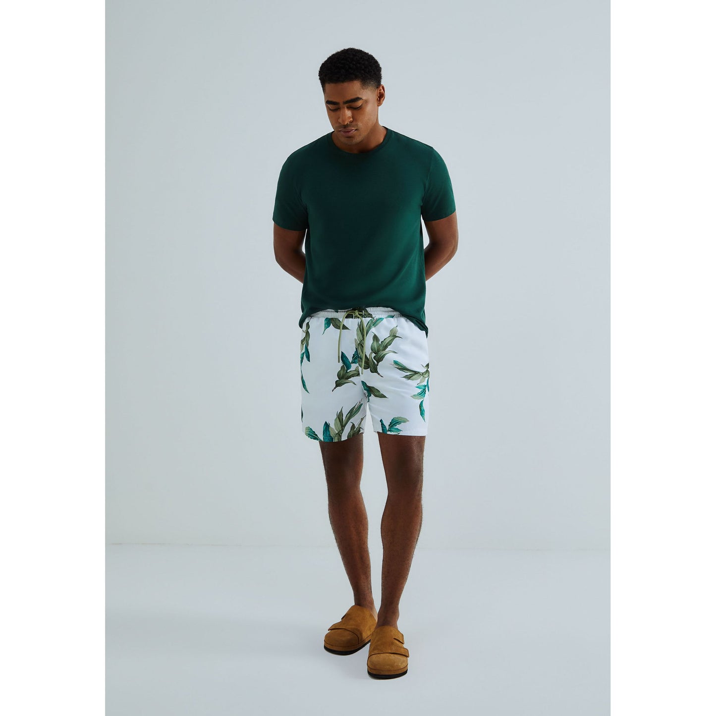 Pantaloncini da bagno stampati da uomo
