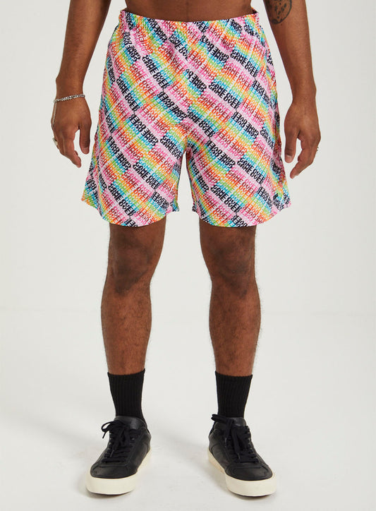 Shorts de praia Game Over com bolsos