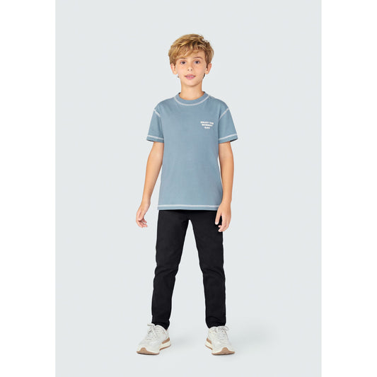 Calça de sarja Slim Fit para meninos