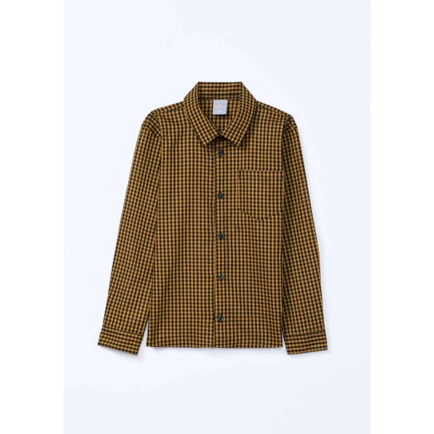 Camicia a quadri a maniche lunghe da ragazzo