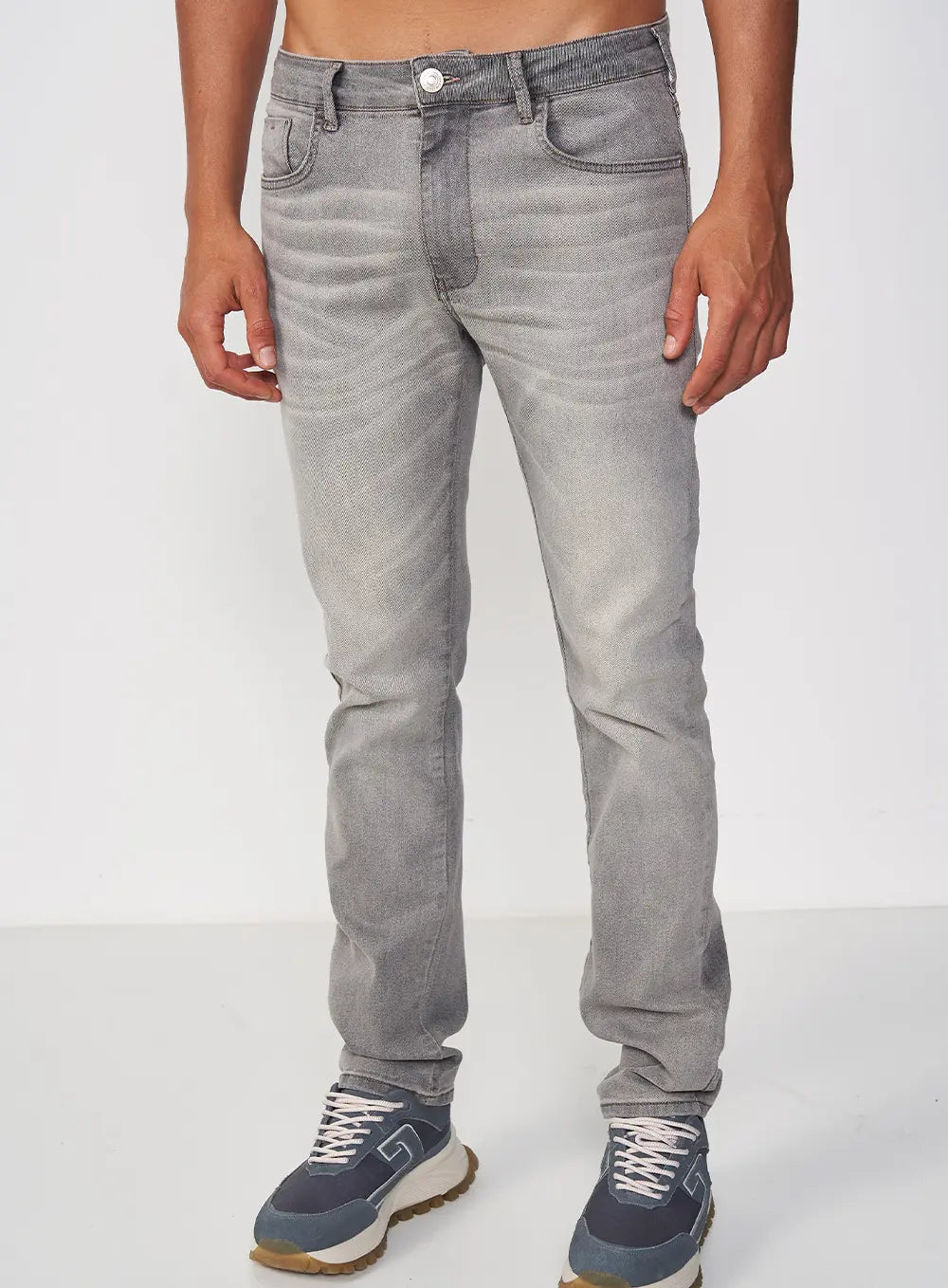 Jeans Platinum grigi da uomo
