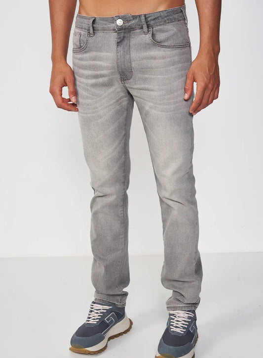 Vaqueros gris platino para hombre