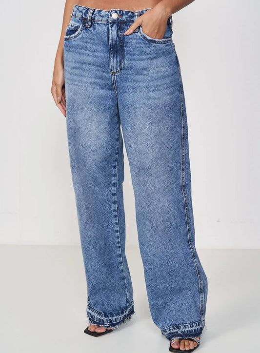 Bruna Low-Rise Jeans Pants