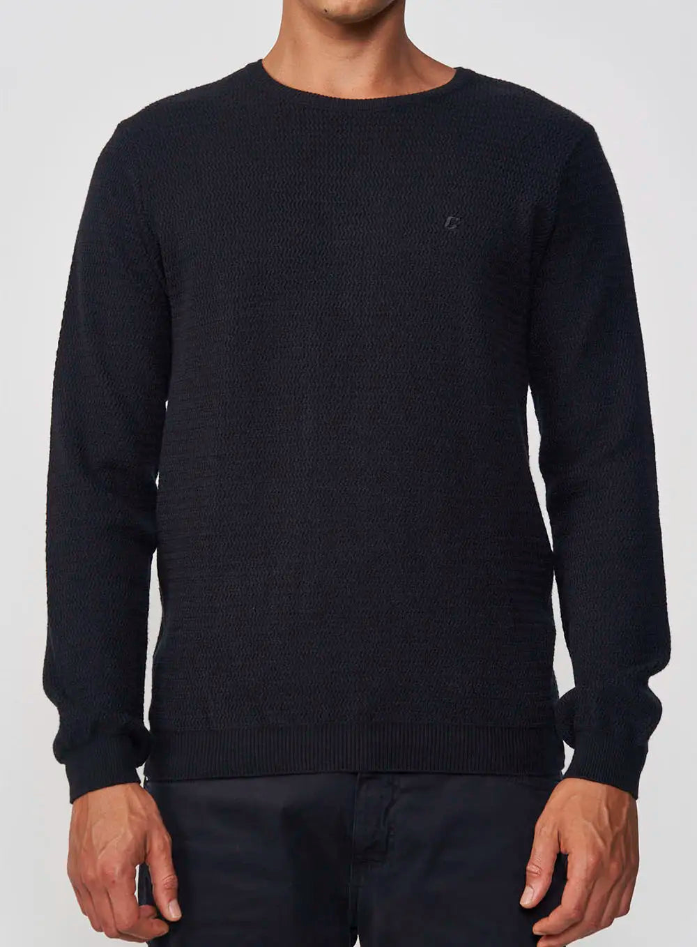 Maglione essenziale in maglia testurizzata