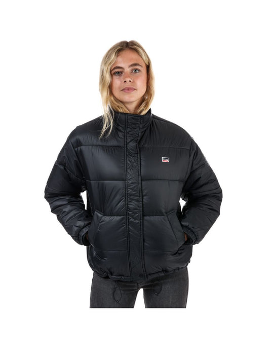 Giacca Levi's Sydney Short Puffer da donna in nero