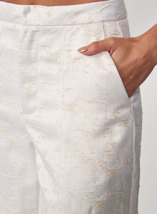 Pantaloni a gamba larga con dettagli