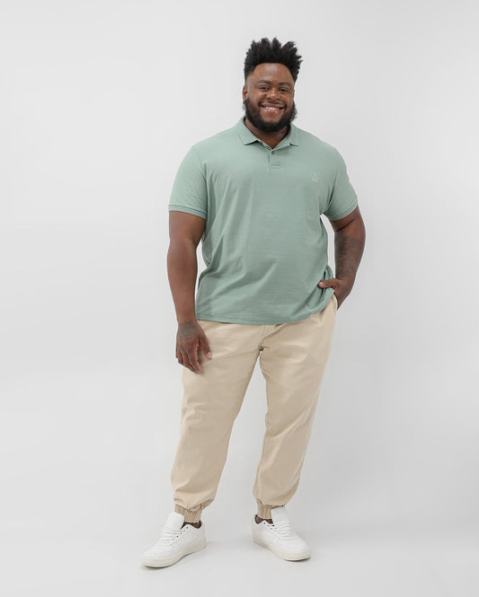 Jeans Jogger Bege Plus Size Masculino | Jeans Pool