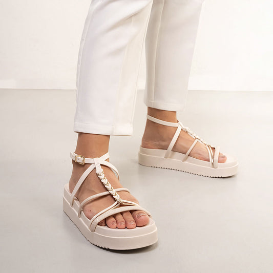Women's White Papete Sandal by Ramarim