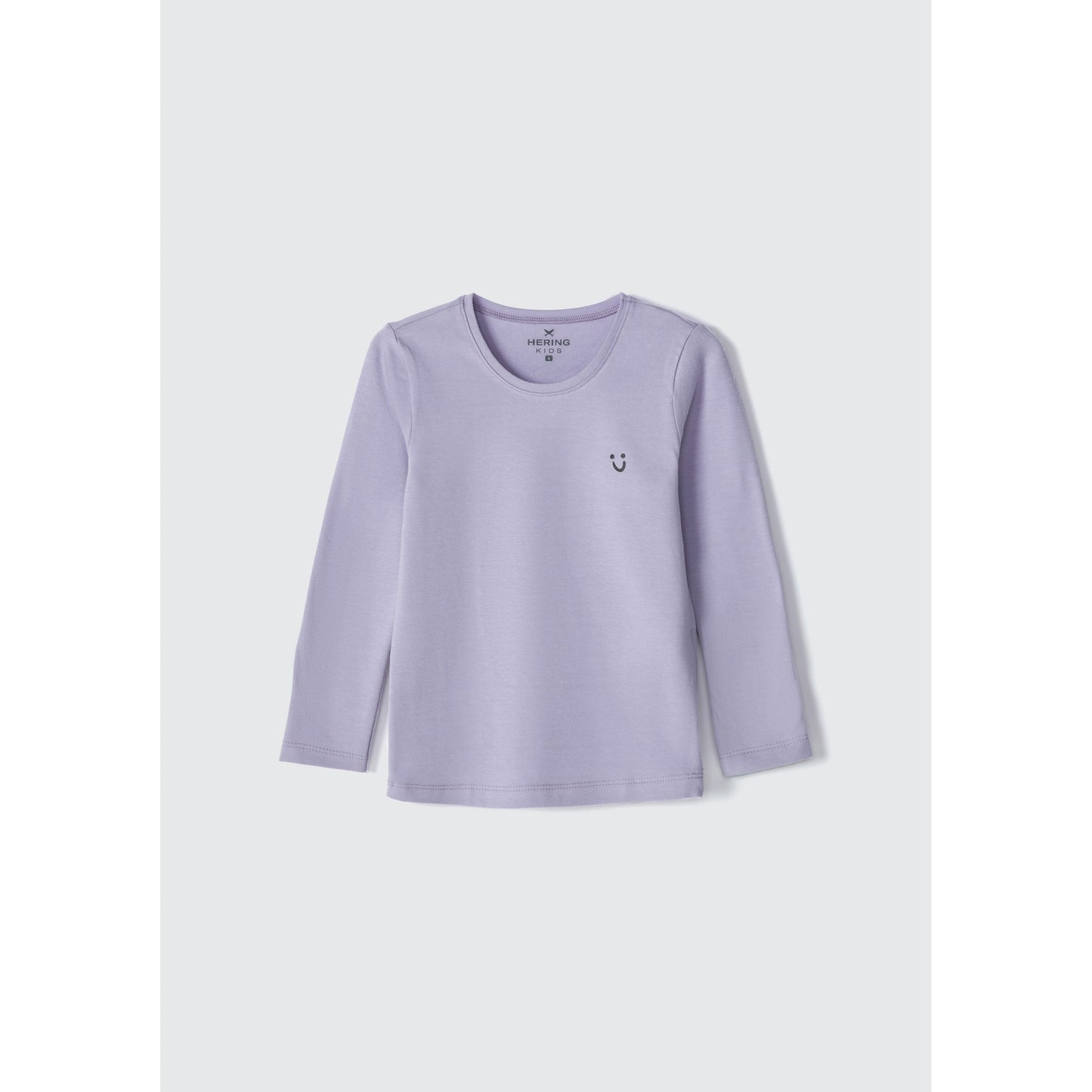 Camiseta básica de manga larga para niña pequeña