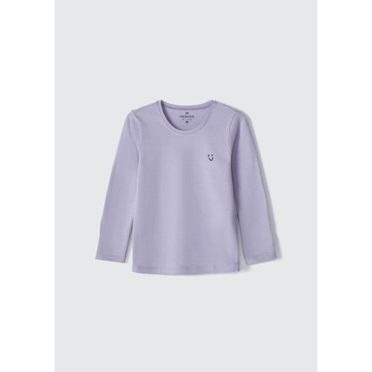 Top basic a maniche lunghe per bambina