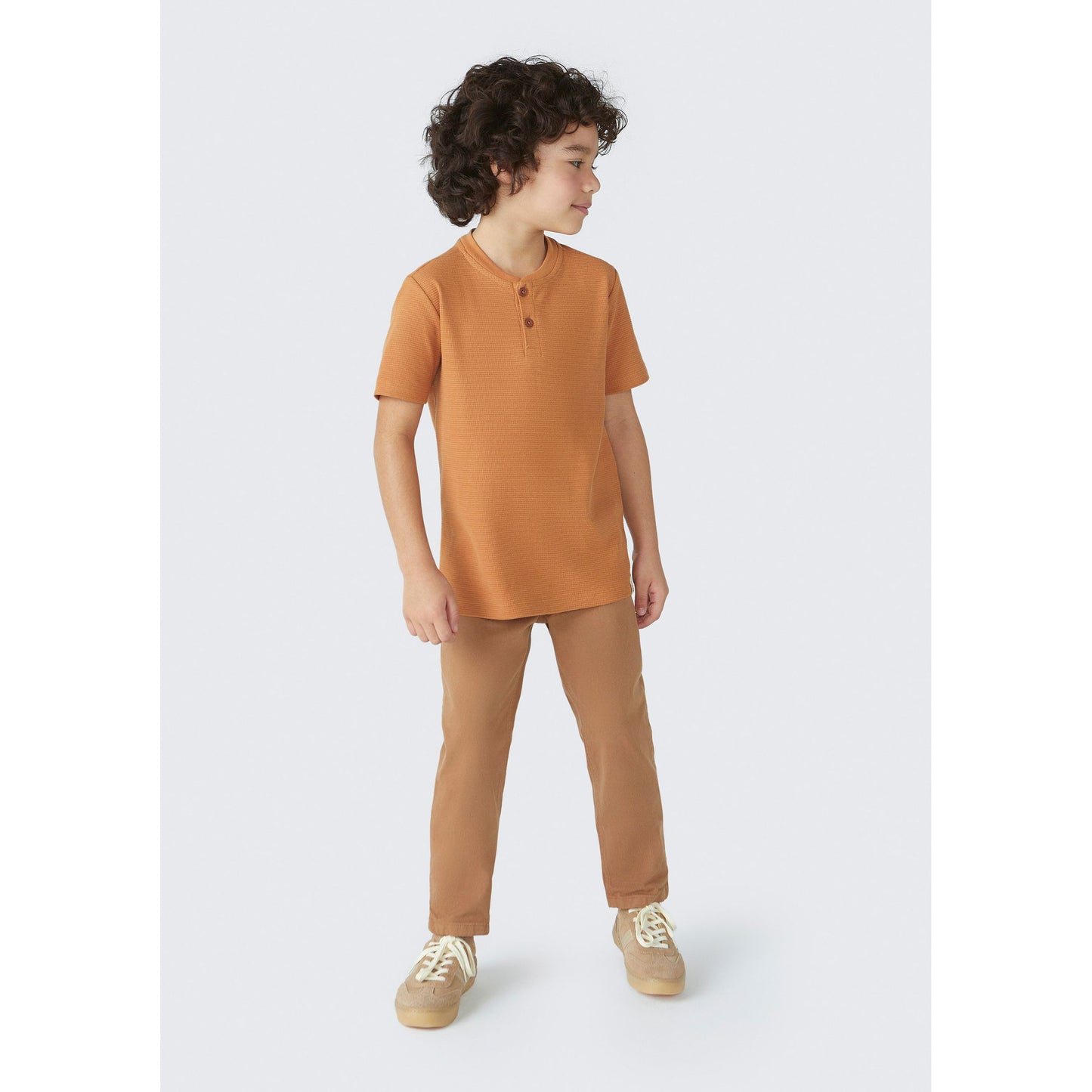 Calça de sarja Slim Fit para meninos