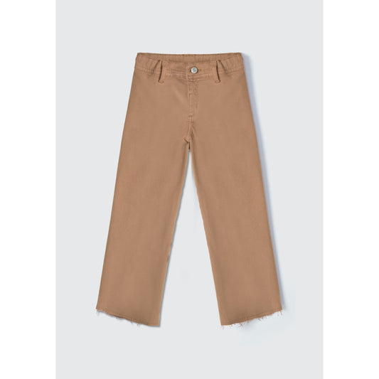 Pantaloni da bambina in twill marino