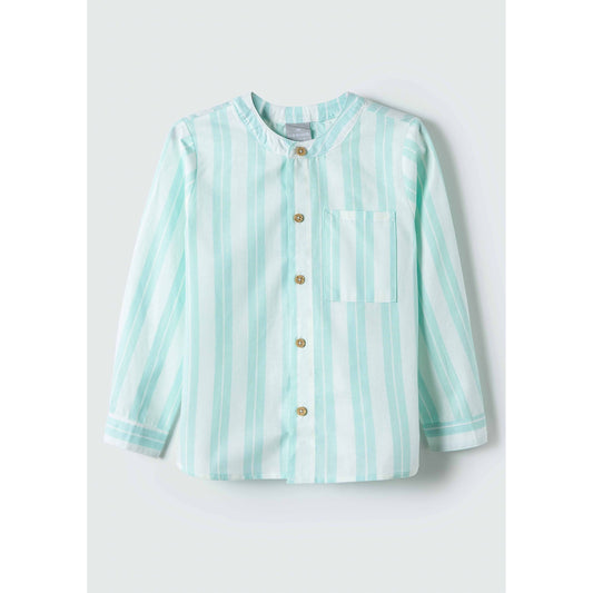 Camicia a righe a maniche lunghe per bambino