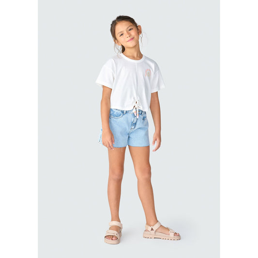 Top da bambina con laccetti