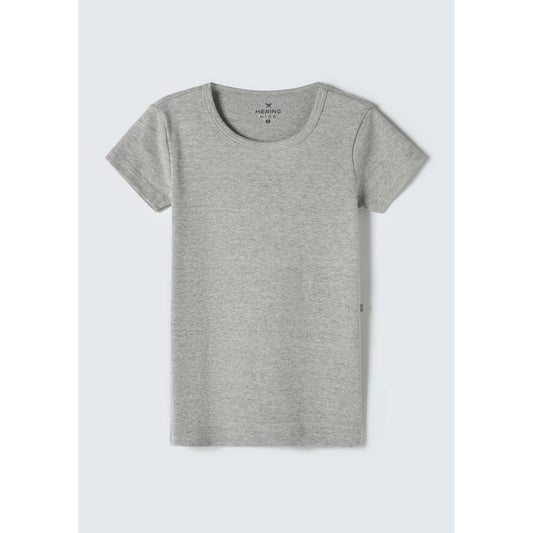 Maglietta Basic Slim-Fit a manica corta a costine per bambine