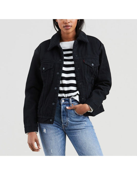 Giacca di jeans nera Levi's